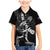 Custom New Zealand Cricket Family Matching Mermaid Dress and Hawaiian Shirt Maori Kiwi Black Fern
