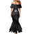 Custom New Zealand Cricket Mermaid Dress Maori Kiwi Black Fern