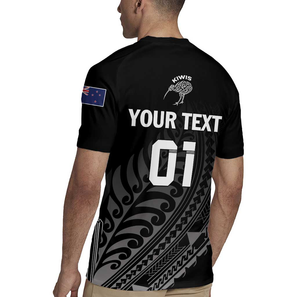 Custom New Zealand Cricket Rugby Jersey Maori Kiwi Black Fern
