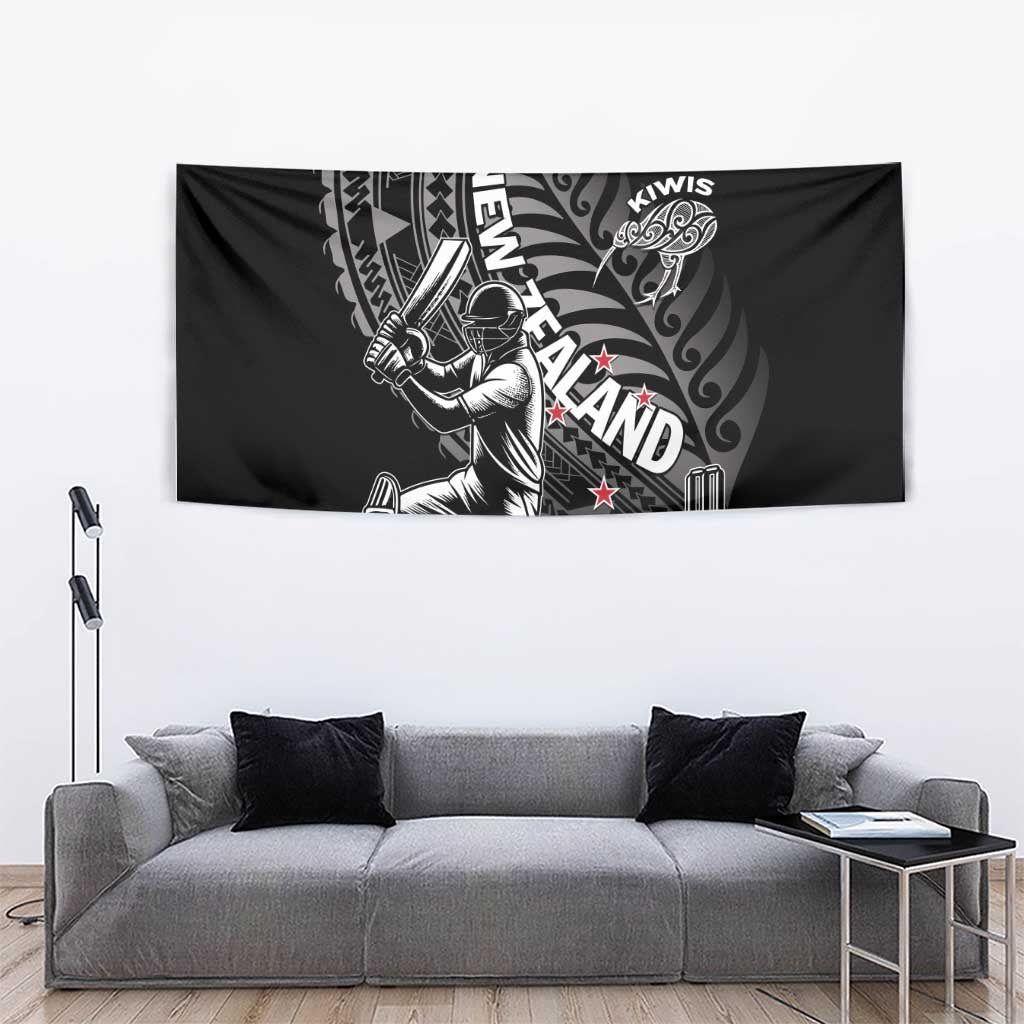 New Zealand Cricket Tapestry Maori Kiwi Black Fern