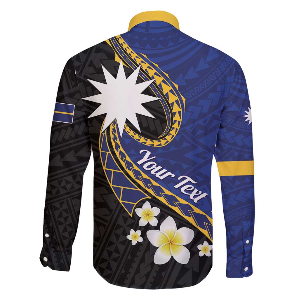 Personalised Nauru Family Matching Mermaid Dress and Hawaiian Shirt Naoero Proud Plumeria