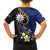 Personalised Nauru Family Matching Off The Shoulder Long Sleeve Dress and Hawaiian Shirt Naoero Proud Plumeria