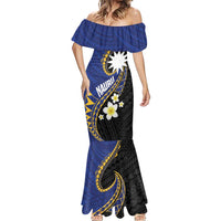 Personalised Nauru Mermaid Dress Naoero Proud Plumeria