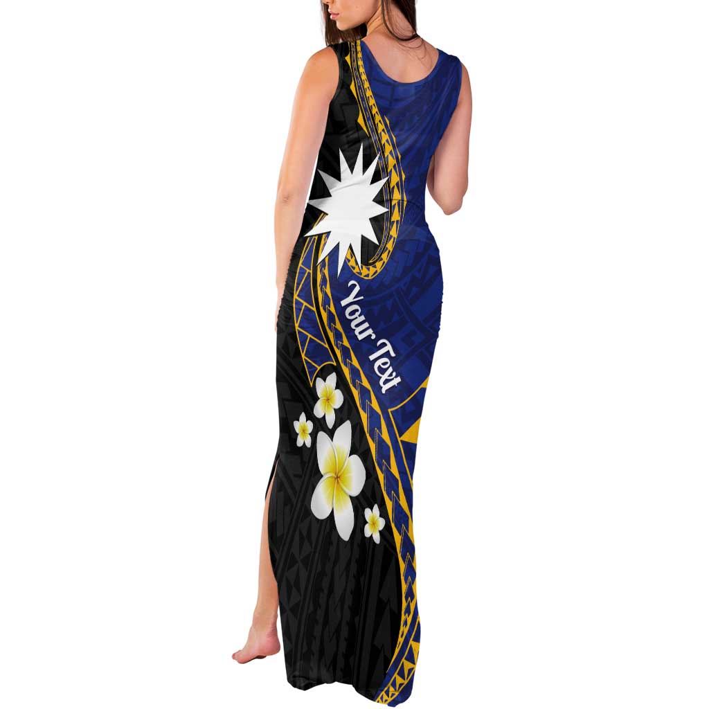 Personalised Nauru Tank Maxi Dress Naoero Proud Plumeria