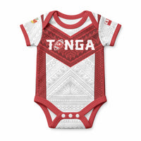Tonga Rugby Custom Baby Onesie Tonga Sea Eagles Go Champions LT01 Red - Polynesian Pride