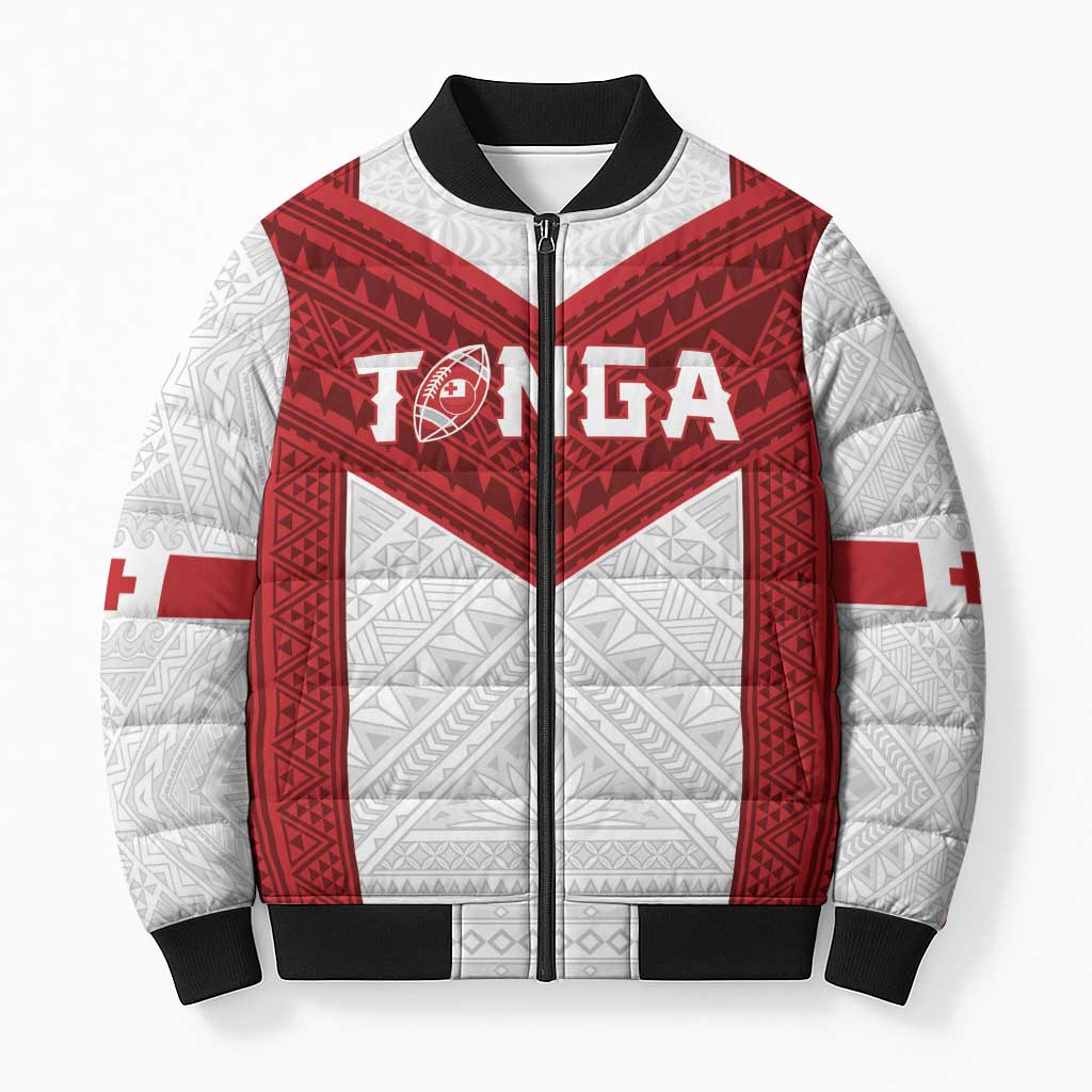 Tonga Rugby Custom Bomber Puffer Jacket Tonga Sea Eagles Go Champions