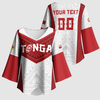 Tonga Rugby Custom Kimono Sleeve Blouse Tonga Sea Eagles Go Champions