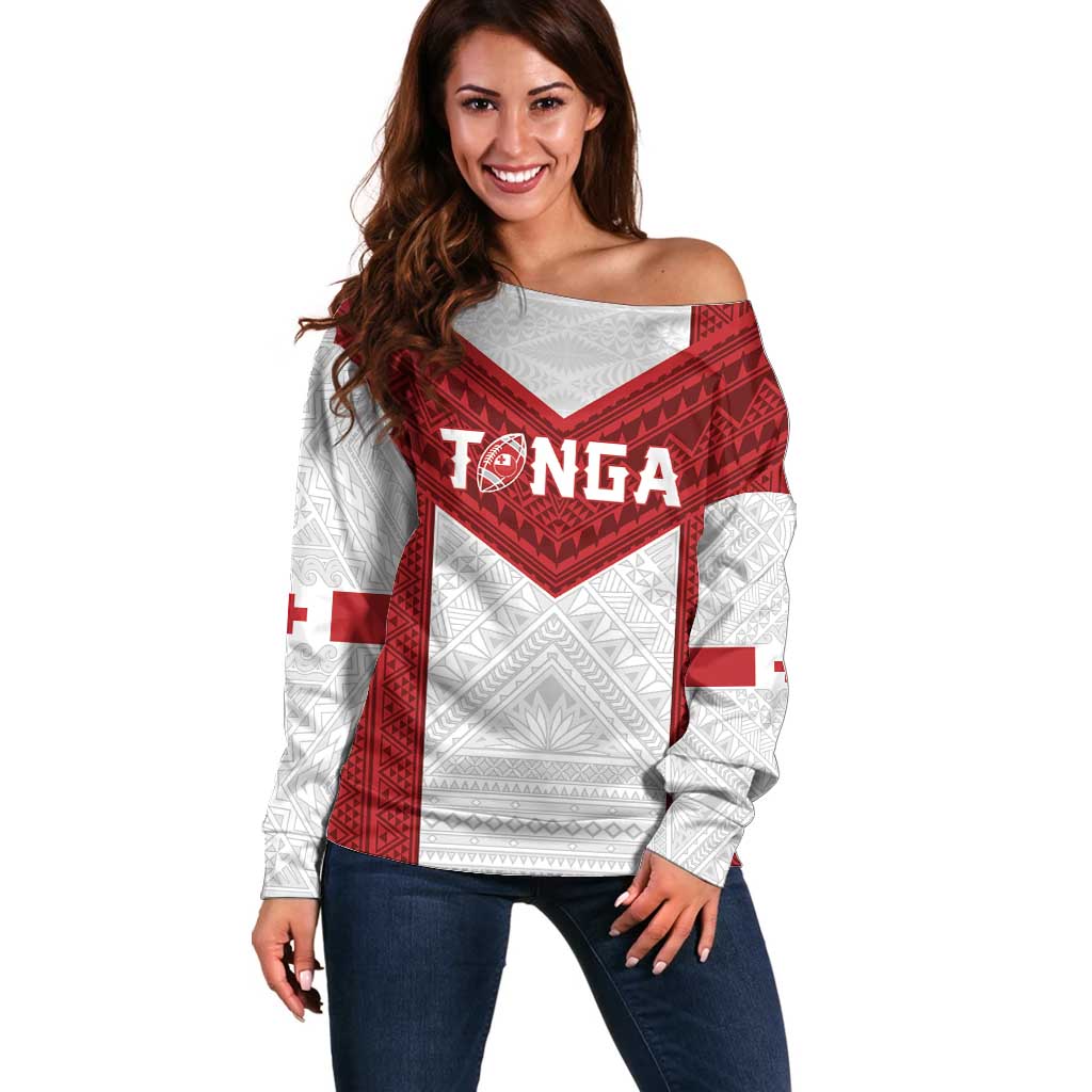 Tonga Rugby Custom Off Shoulder Sweater Tonga Sea Eagles Go Champions