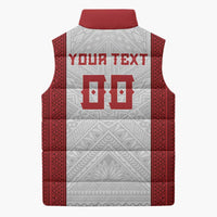 Tonga Rugby Custom Sleeveless Puffer Jacket Tonga Sea Eagles Go Champions