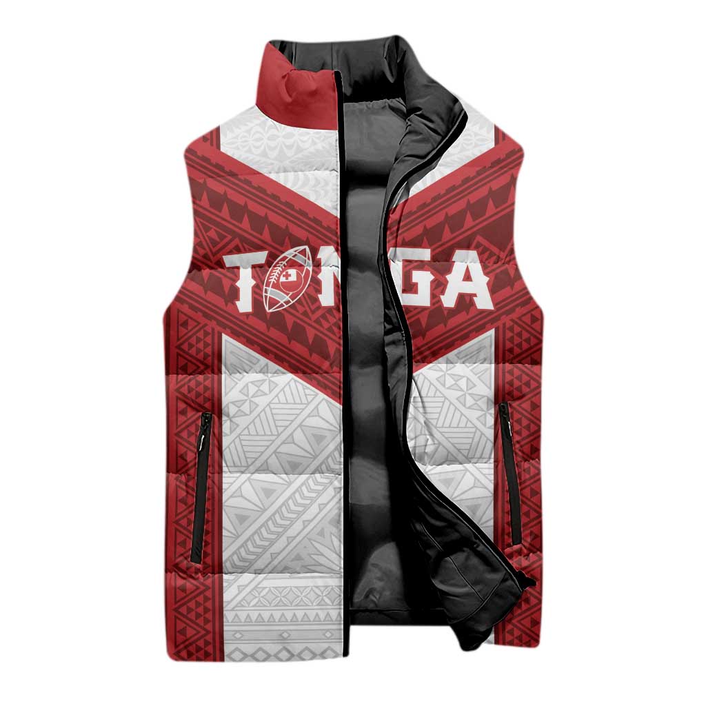 Tonga Rugby Custom Sleeveless Puffer Jacket Tonga Sea Eagles Go Champions