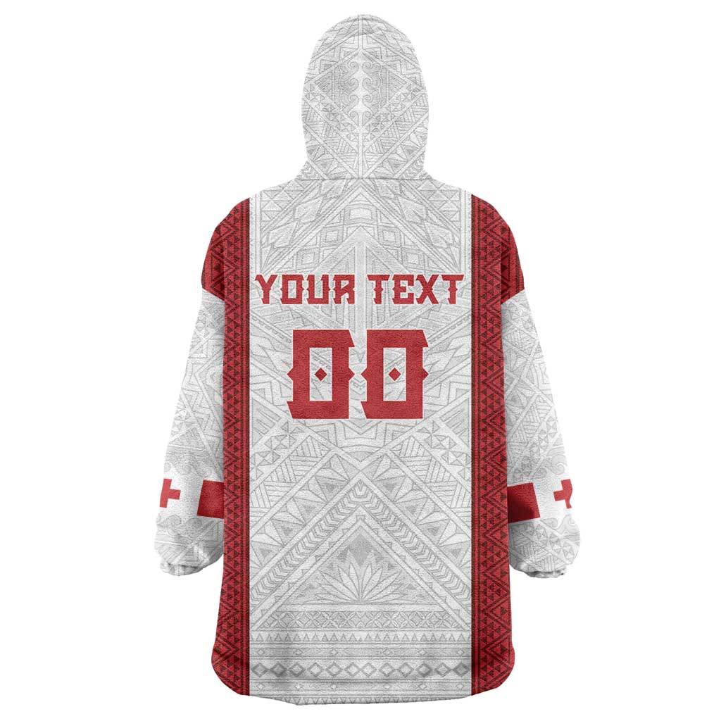 Tonga Rugby Custom Wearable Blanket Hoodie Tonga Sea Eagles Go Champions