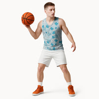 Hawaii Anthurium Tiare Pikake Lei Basketball Jersey UliUli Lauhala Art Pattern