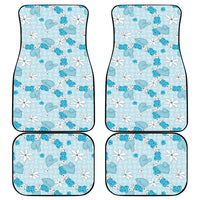 Hawaii Anthurium Tiare Pikake Lei Car Mats UliUli Lauhala Art Pattern