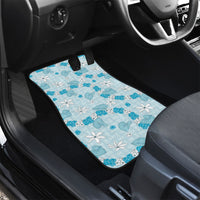 Hawaii Anthurium Tiare Pikake Lei Car Mats UliUli Lauhala Art Pattern