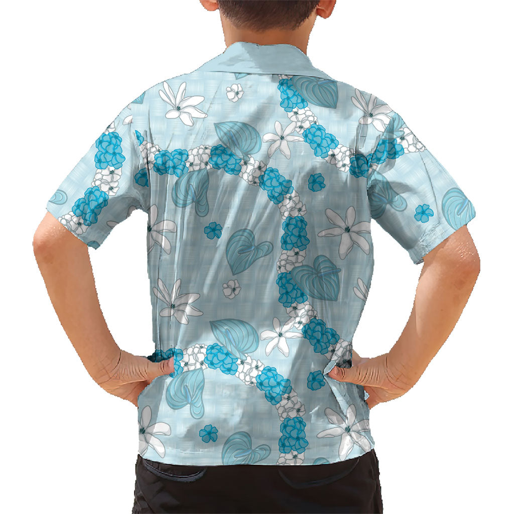 Hawaii Anthurium Tiare Pikake Lei Family Matching Off The Shoulder Long Sleeve Dress and Hawaiian Shirt UliUli Lauhala Art Pattern LT01 - Polynesian Pride