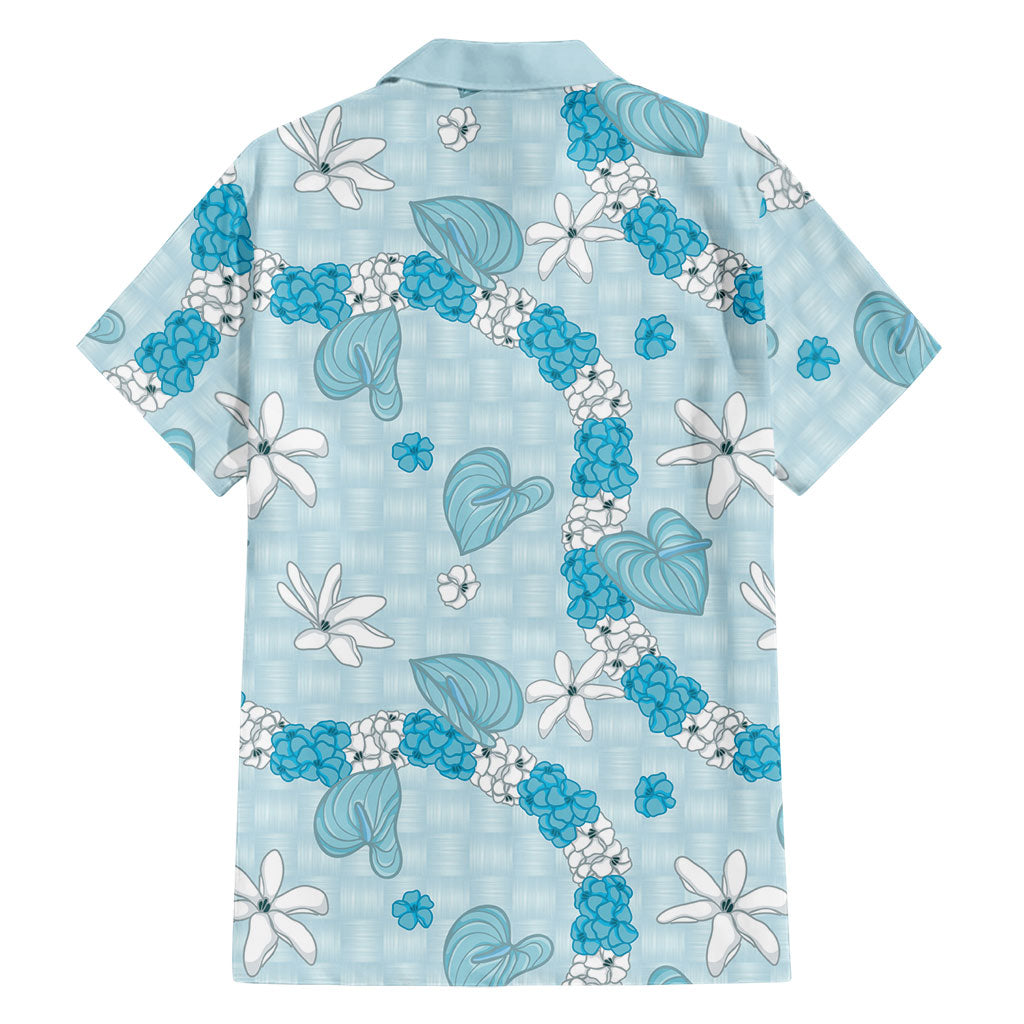 Hawaii Anthurium Tiare Pikake Lei Family Matching Off The Shoulder Long Sleeve Dress and Hawaiian Shirt UliUli Lauhala Art Pattern LT01 - Polynesian Pride
