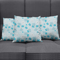 Hawaii Anthurium Tiare Pikake Lei Pillow Cover UliUli Lauhala Art Pattern