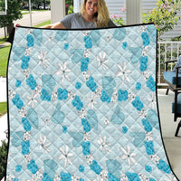 Hawaii Anthurium Tiare Pikake Lei Quilt UliUli Lauhala Art Pattern