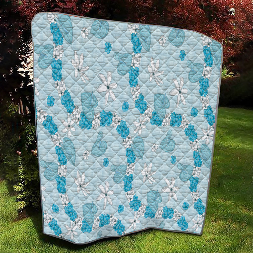 Hawaii Anthurium Tiare Pikake Lei Quilt UliUli Lauhala Art Pattern