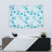 Hawaii Anthurium Tiare Pikake Lei Tapestry UliUli Lauhala Art Pattern
