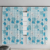Hawaii Anthurium Tiare Pikake Lei Window Curtain UliUli Lauhala Art Pattern