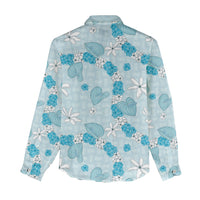 Hawaii Anthurium Tiare Pikake Lei Women Casual Shirt UliUli Lauhala Art Pattern