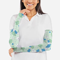 Hawaii Anthurium Tiare Pikake Lei Arm Sleeves Omaomao Lauhala Art Pattern