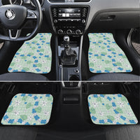 Hawaii Anthurium Tiare Pikake Lei Car Mats Omaomao Lauhala Art Pattern