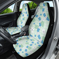Hawaii Anthurium Tiare Pikake Lei Car Seat Cover Omaomao Lauhala Art Pattern