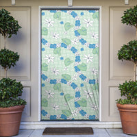 Hawaii Anthurium Tiare Pikake Lei Door Cover Omaomao Lauhala Art Pattern