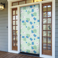 Hawaii Anthurium Tiare Pikake Lei Door Cover Omaomao Lauhala Art Pattern