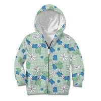 Hawaii Anthurium Tiare Pikake Lei Kid Hoodie Omaomao Lauhala Art Pattern