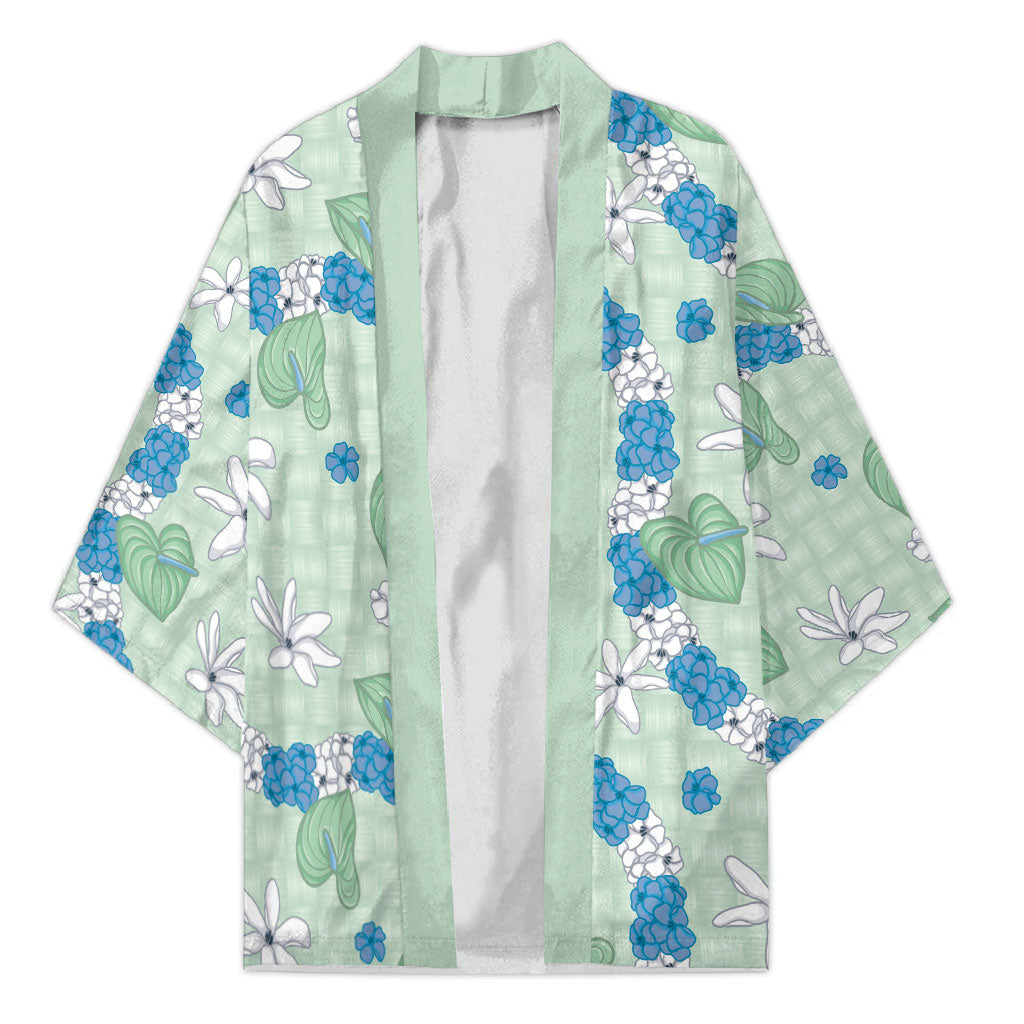 Hawaii Anthurium Tiare Pikake Lei Kimono Omaomao Lauhala Art Pattern