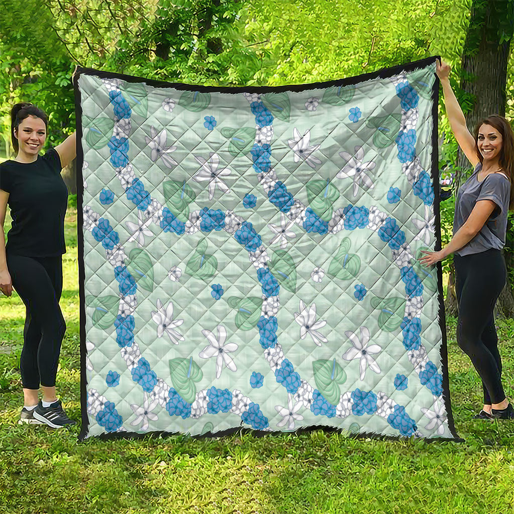Hawaii Anthurium Tiare Pikake Lei Quilt Omaomao Lauhala Art Pattern