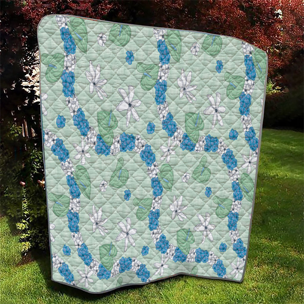 Hawaii Anthurium Tiare Pikake Lei Quilt Omaomao Lauhala Art Pattern
