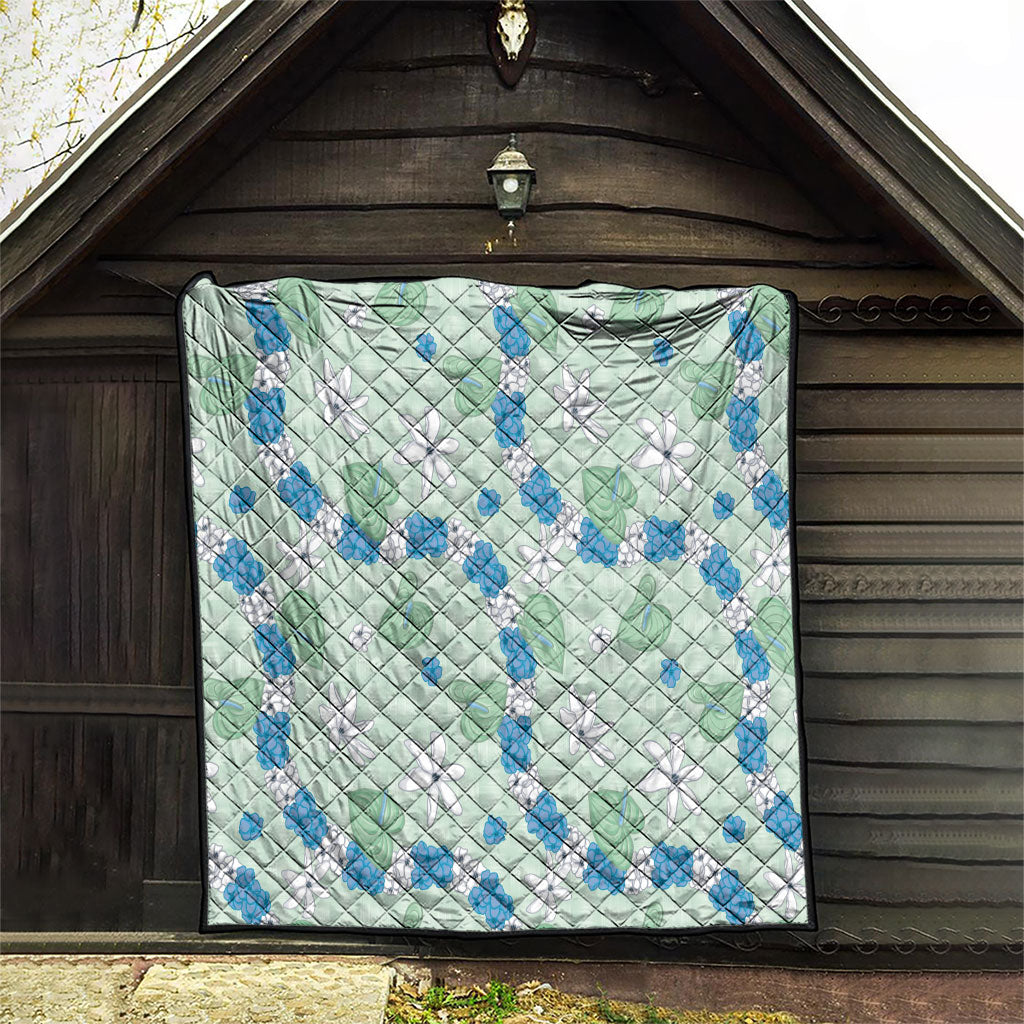 Hawaii Anthurium Tiare Pikake Lei Quilt Omaomao Lauhala Art Pattern