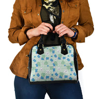 Hawaii Anthurium Tiare Pikake Lei Shoulder Handbag Omaomao Lauhala Art Pattern