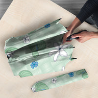 Hawaii Anthurium Tiare Pikake Lei Umbrella Omaomao Lauhala Art Pattern