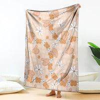 Hawaii Anthurium Tiare Pikake Lei Blanket Alani Lauhala Art Pattern