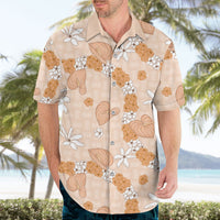 Hawaii Anthurium Tiare Pikake Lei Hawaiian Shirt Alani Lauhala Art Pattern