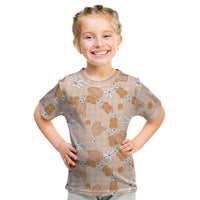 Hawaii Anthurium Tiare Pikake Lei Kid T Shirt Alani Lauhala Art Pattern