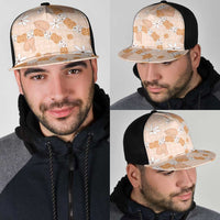 Hawaii Anthurium Tiare Pikake Lei Mesh Trucker Cap Alani Lauhala Art Pattern
