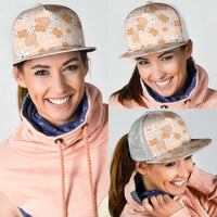 Hawaii Anthurium Tiare Pikake Lei Mesh Trucker Cap Alani Lauhala Art Pattern