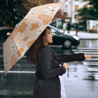 Hawaii Anthurium Tiare Pikake Lei Umbrella Alani Lauhala Art Pattern