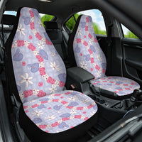 Hawaii Anthurium Tiare Pikake Lei Car Seat Cover Poni Lauhala Art Pattern