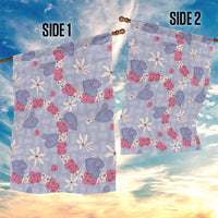 Hawaii Anthurium Tiare Pikake Lei Garden Flag Poni Lauhala Art Pattern