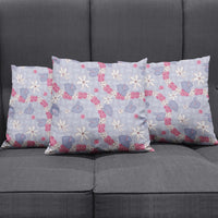 Hawaii Anthurium Tiare Pikake Lei Pillow Cover Poni Lauhala Art Pattern