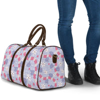 Hawaii Anthurium Tiare Pikake Lei Travel Bag Poni Lauhala Art Pattern