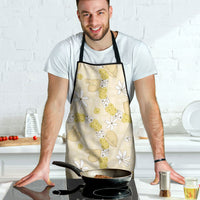 Hawaii Anthurium Tiare Pikake Lei Apron Melemele Lauhala Art Pattern