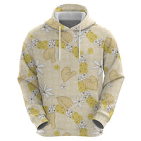 Hawaii Anthurium Tiare Pikake Lei Hoodie Melemele Lauhala Art Pattern